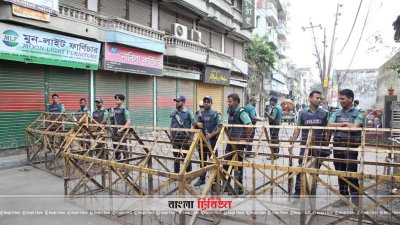 রাজধানীতে পুলিশের নিরাপত্তা জোরদার (ফাইল ফটো)