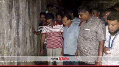 সংসদ সদস্য ও পুলিশ কর্মকর্তাদের ঘটনাস্থল পরিদর্শন