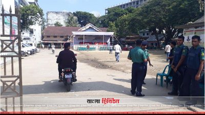 সমাবেশকে কেন্দ্র করে নগরীর বিভিন্ন স্থানে চেক পোস্ট বসিয়েছে পুলিশ