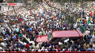 সিলেটে রেজিস্ট্রারি মাঠে জাতীয় ঐক্যফ্রন্টের সমাবেশস্থলের বাইরেও ছড়িয়ে পড়েছে ভিড়