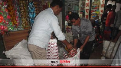 ঠাকুরগাঁওয়ে শিশুদের অস্বাস্থ্যকর ভেজাল খাদ্য জব্দ