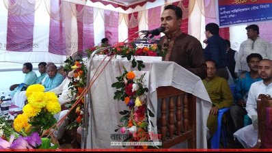 বক্তব্য রাখছেন পরিকল্পনামন্ত্রী আ হ ম মুস্তফা কামাল (ছবি&ndash; প্রতিনিধি)