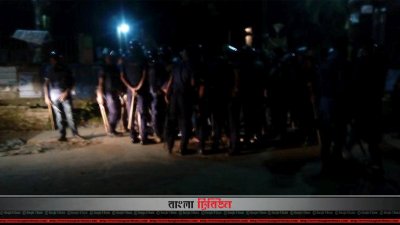 চবি ক্যাম্পাসে রাতে পুলিশের অবস্থান