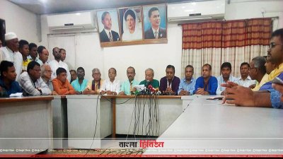 জাতীয় ঐক্যফ্রন্টের ঢাকার সমাবেশের কথা জানাচ্ছেন রুহুল কবীর রিজভী