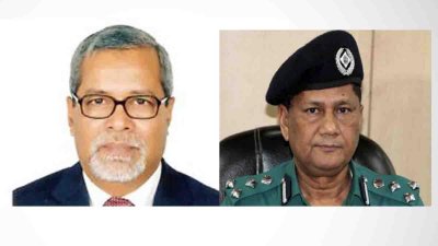 সিইসি কে এম নূরুল হুদা ও ডিএমপি কমিশনার আসাদুজ্জামান মিয়া