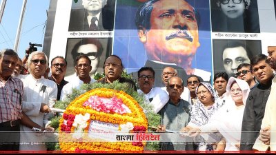 জেলহত্যা দিবসে শ্রদ্ধা জানাচ্ছেন রাজশাহীর মেয়র