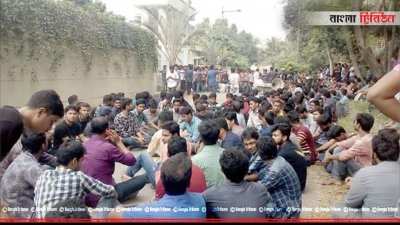 যৌন নির্যাতনকারী দুই শিক্ষকের শাস্তিসহ বিভিন্ন দাবিতে হাবিপ্রবিতে বিক্ষোভ