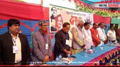 কাকনহাটে এক মঞ্চে দাঁড়িয়ে ভোট চান আওয়ামী লীগের ৭ নেতা