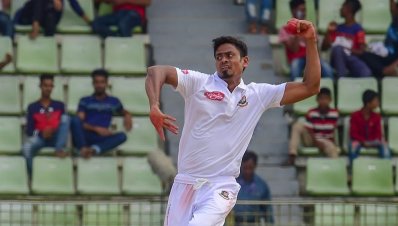 তাইজুলের ঘূর্ণিতে ক্যারিবিয়ানরা দিশেহারা