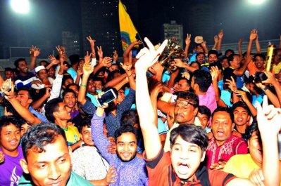 ফেডারেশন কাপ ফাইনালের পর বঙ্গবন্ধু স্টেডিয়ামের চিত্র