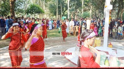 শেরপুরে গারোদের ‘ওয়ানগালা’ উৎসব উদযাপন