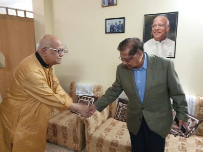 অর্থমন্ত্রীর বাসায় গেলেন সিলেট-১ আসনে বিএনপির প্রার্থী ইনাম চৌধুরী (ছবি: সংগৃহীত)