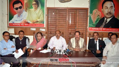 বরিশালে বিএনপি প্রার্থীদের সংবাদ সম্মেলন