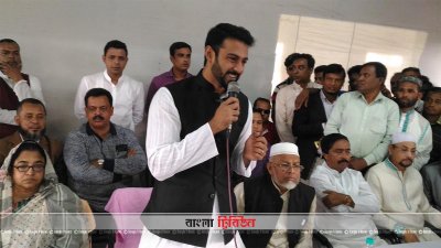 মতবিনিময় সভায় বক্তব্য রাখছেন শেখ তন্ময়
