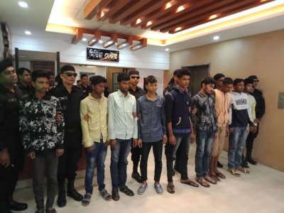 ডাকাতি ও অপহরণ চক্রের সদস্যরা