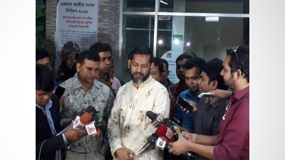 নির্বাচন ভবনে সাংবাদিকদের মুখোমুখি এস এম শাহজাদা