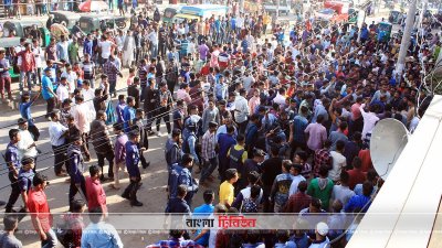 বিয়ানীবাজারে স্বেচ্ছাসেবক লীগের বিক্ষোভ