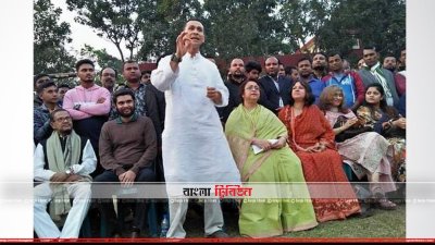 বক্তব্য রাখছেন তানজিম আহমদ সোহেল তাজ (ছবি&ndash; প্রতিনিধি)