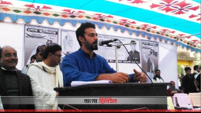 বাগেরহাটে নির্বাচনি জনসভায় শেখ তন্ময়
