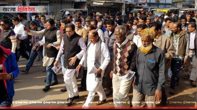 যশোরে নির্বাচনি গণসংযোগে আওয়ামী লীগের প্রার্থী কাজী নাবিল আহমেদ