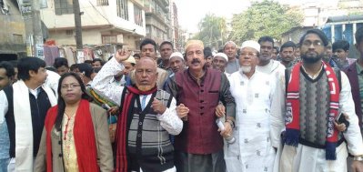 নির্বাচনি প্রচারে আবু হোসেন বাবলা