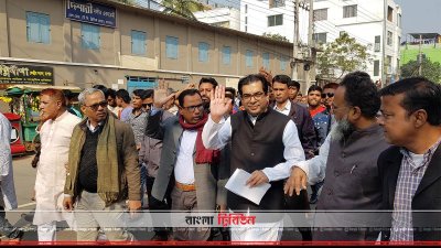 যশোরে গণসংযোগে কাজী নাবিল আহমেদ