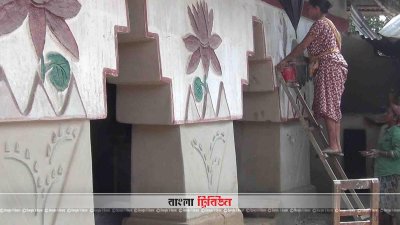 হিলিতে বড়দিন উপলক্ষে খ্রিস্টানপল্লিতে চলছে শেষ মুহূর্তের প্রস্তুতি
