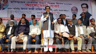 যশোরে নির্বাচনি প্রচারণায় আওয়ামী লীগের প্রার্থী কাজী নাবিল আহমেদ