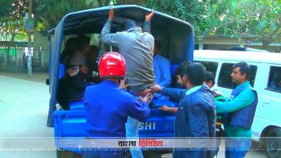 শেরপুর সদরে কয়েকজন বিএনপি নেতাকর্মীকে আটক করে নিয়ে যায় পুলিশ