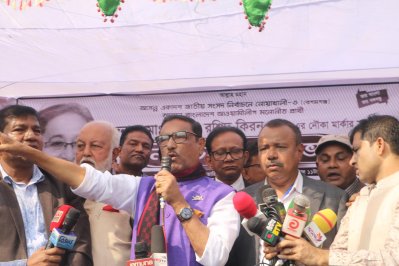 নোয়াখালীতে জনসভায় ওবায়দুল কাদের