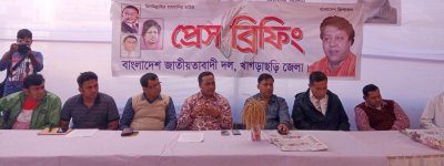 বিএনপি প্রার্থীর সংবাদ সম্মেলন