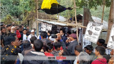 নির্বাচনি প্রচারণায় নৌকার প্রার্থী কাজী নাবিল আহমেদ