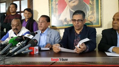 সংবাদ সম্মেলনে আওয়ামী লীগের যুগ্ম সাধারণ সম্পাদক আব্দুর রহমান