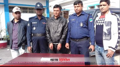 আটক গাড়িচালক আলমগীর শেখ