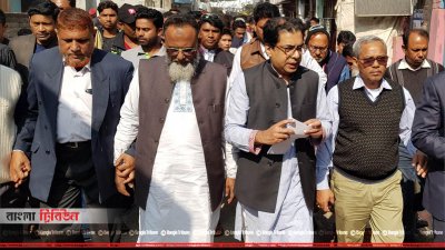 নির্বাচনি প্রচারণায় যশোর-৩ আসনে আওয়ামী লীগের প্রার্থী কাজী নাবিল আহমেদ 