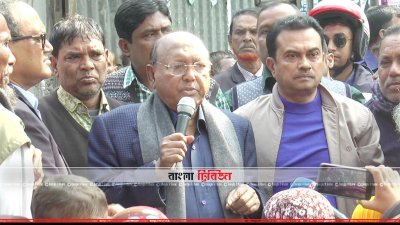 কথা বলছেন তোফায়েল আহমেদ (ছবি&ndash; প্রতিনিধি)