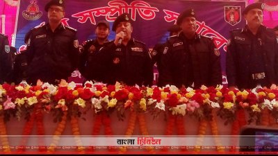 বক্তব্য রাখছেন বেনজীর আহমেদ (ছবি&ndash; প্রতিনিধি)