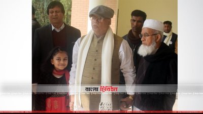 কাজিপুরে শহীদ এম মনসুর আলী অডিটোরিয়াম পরিদর্শন করেন মোহাম্মদ নাসিম