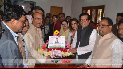 ফুলেল শুভেচ্ছায় সিক্ত যশোর-৩ আসনের এমপি কাজী নাবিল আহমেদ
