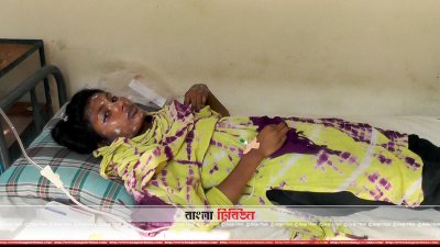 সিলিন্ডারের আগুনে দগ্ধ একজন