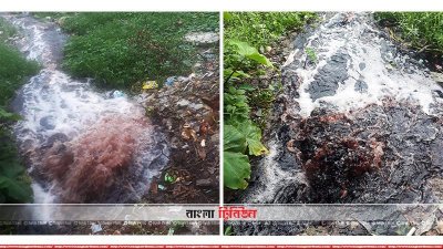 কারখানার বিষাক্ত বর্জ্যে ফেলা হচ্ছে খালে