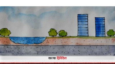 ভূমি উন্নয়নের পর হাজারীবাগ এলাকার চিত্র