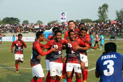 বসুন্ধরার গোল উল্লাস (ফাইল ছবি)