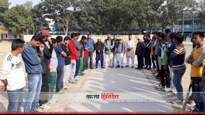 হিলিতে মাহমুদ মুন্সি স্মৃতি ক্রিকেটে চ্যাম্পিয়ন মুন্সিপাড়া