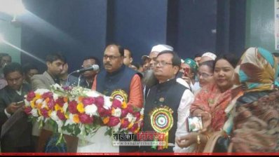 বক্তব্য রাখছেন প্রাথমিক ও গণশিক্ষা প্রতিমন্ত্রী মো. জাকির হোসেন