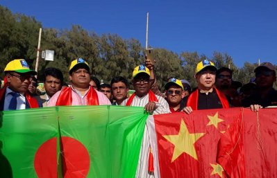 ঘুড়ি উৎসবের উদ্বোধনী অনুষ্ঠানে অতিথিরা