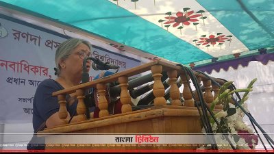 বক্তব্য রাখছেন সুলতানা কামাল (ছবি&ndash; প্রতিনিধি)