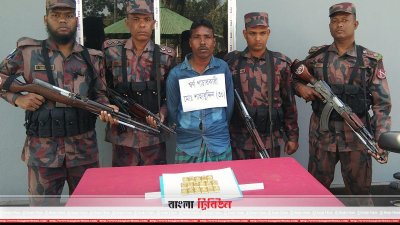 ১৭টি স্বর্ণের বারসহ এক ব্যক্তি আটক