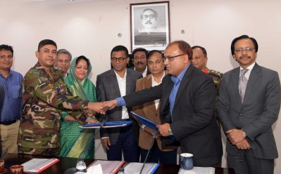 স্বর্ণদ্বীপের ভাঙন রোধে সেনাবাহিনী ও পাউবো’র মধ্যে সমঝোতা স্মারক সই
