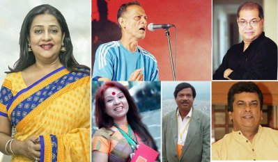 সুবর্ণা মুস্তাফা, আজম খান, সুবীর নন্দী, লাকী ইনাম, লিয়াকত আলী লাকী ও খায়রুল আনাম শাকিল
